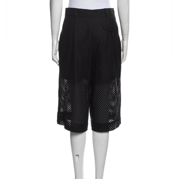 Philosophy di Lorenzo Serafini High Rise Wide Leg Long Shorts in Black US6, IT42 - Picture 2 of 3